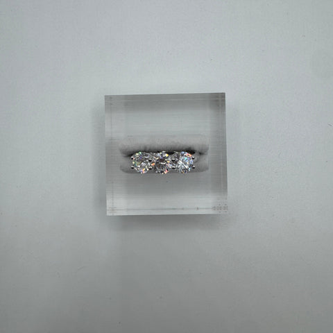 Anello trilogy con zirconi argento 925