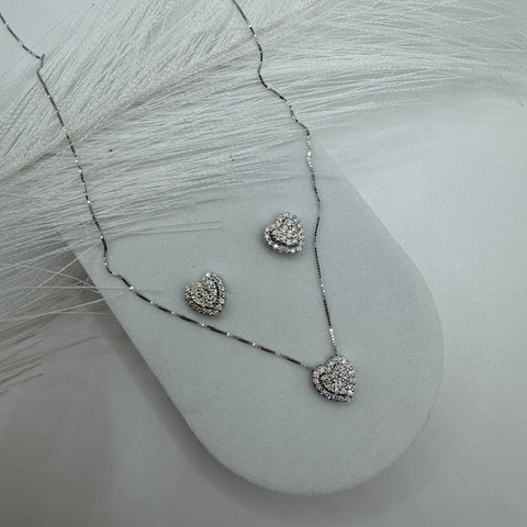 Parure cuore magic oro e diamanti E-F/ VVS