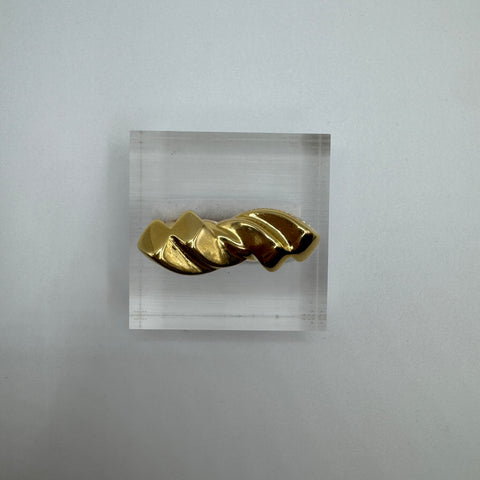 Anello fiocco  bombè oro