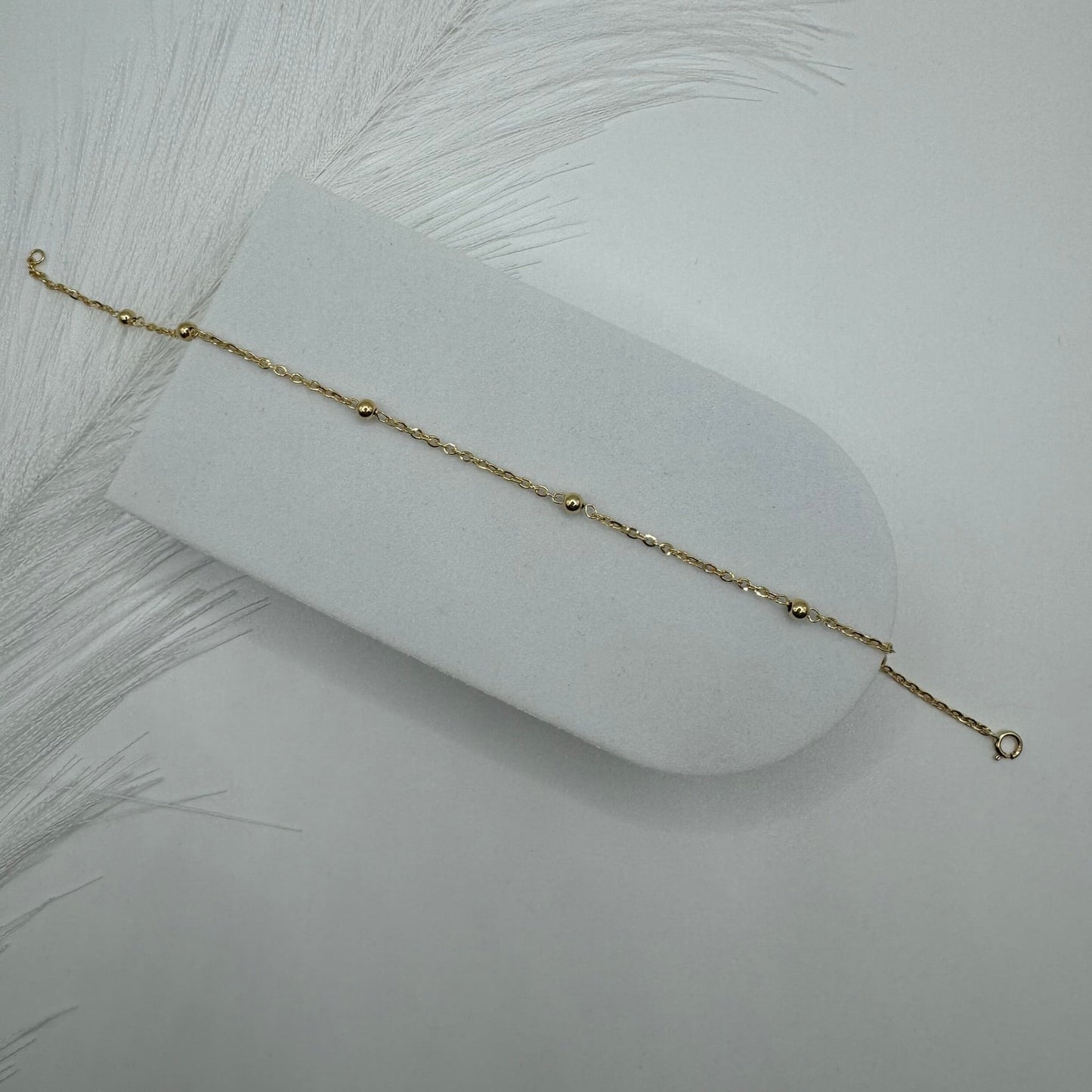 Bracciale rollò con sfere oro