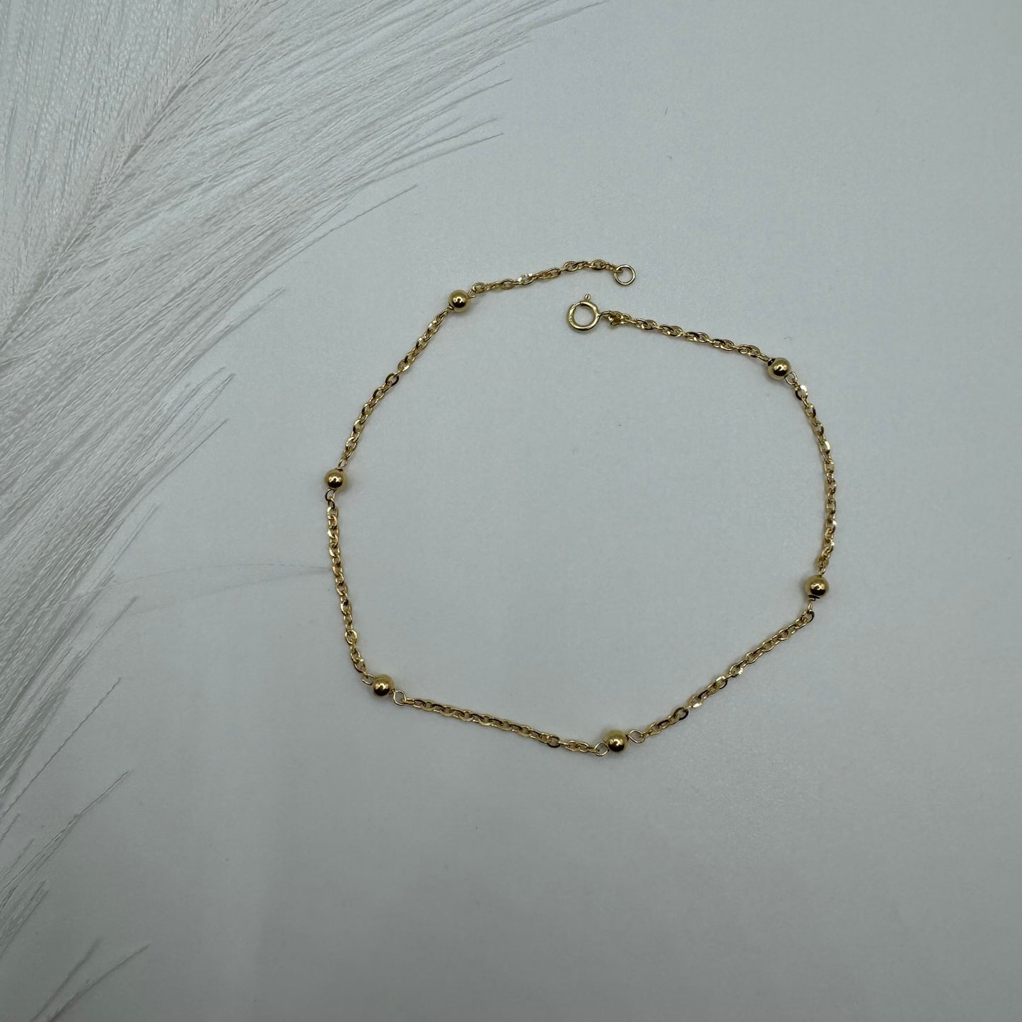 Bracciale rollò con sfere oro