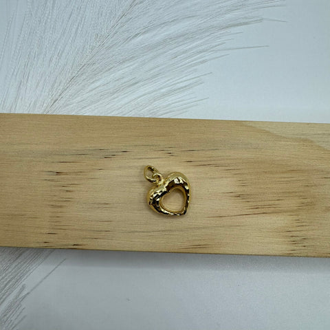 Pendente cuore bombè oro