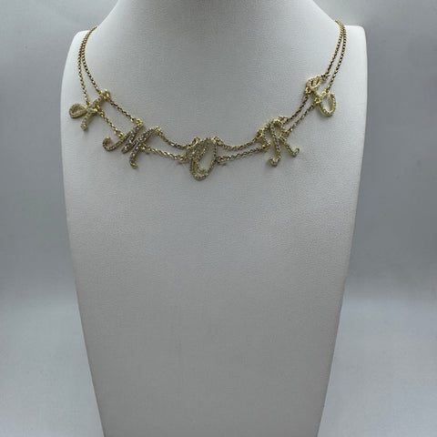 collana con scritta Amore con zirconi Argento 925