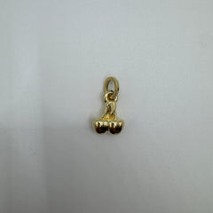 Pendente ciliegie bombè oro