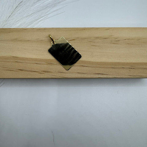 Pendente piastra oro