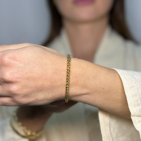 Bracciale spighetta oro