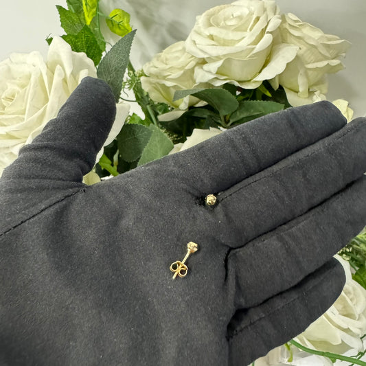 Orecchini sfere martellate oro