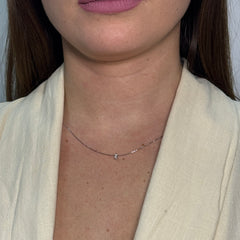 Collana punto luce con Diamante oro