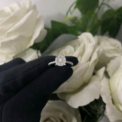 Anello Magic pavè E-F/ IF-VVS oro e diamanti