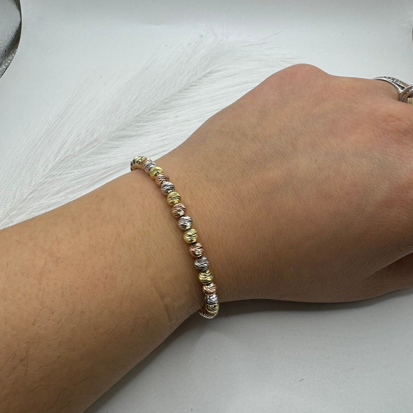 Bracciale sfere multicolor Argento