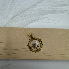 Pendente rosa dei venti oro