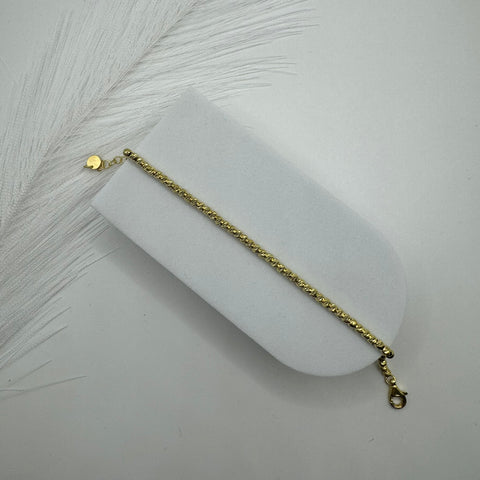 Bracciale sfere gold Argento