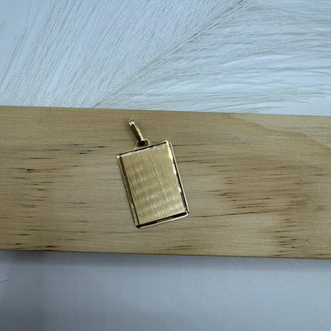 Pendente piastra oro