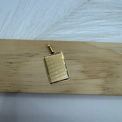 Pendente piastra oro