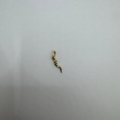 Pendente corno diamantato oro