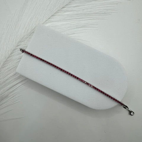 Bracciale tennis argento