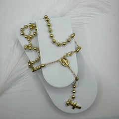 Collana rosario argento gold