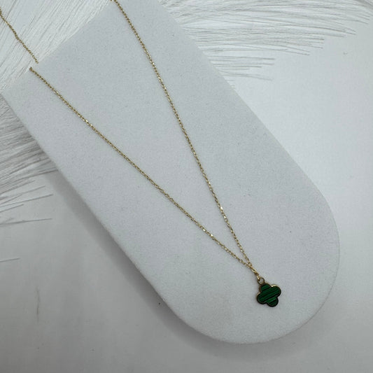 Collana rollò con fiore oro