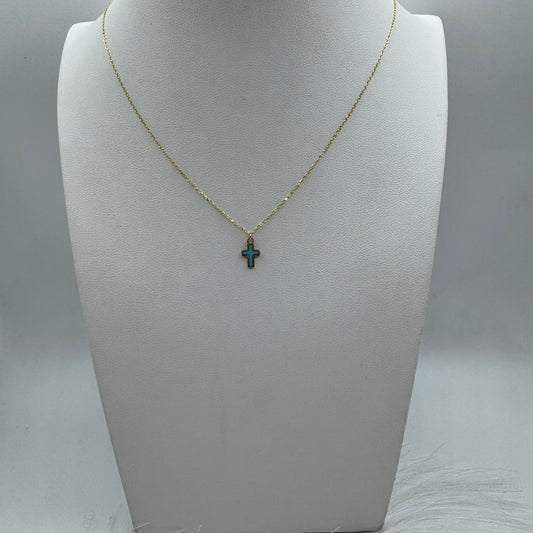 Collana rollò con croce oro
