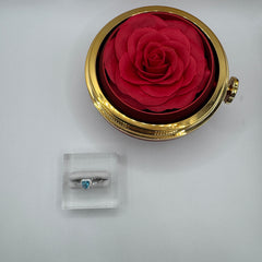 Box Natale Anello Kate cuore con zirconi argento 925