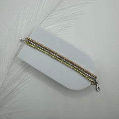 Bracciale sfere multicolor Argento