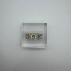 Anello Kate trilogy con zirconi oro