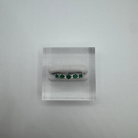 Anello veretta con zirconi oro