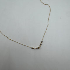 Collana rollò con sfere pepite oro