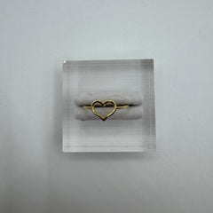 Anello cuore oro