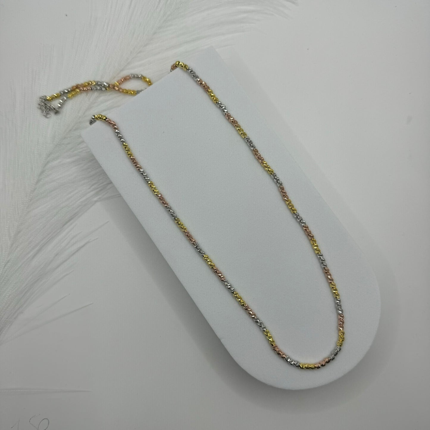 collana sfere multicolor  Argento