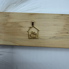 Pendente casa famiglia oro