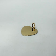 Pendente cuore piastra oro