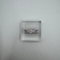 Anello 5 fiori Magic con zirconi oro