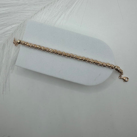 Bracciale sfere rosè Argento