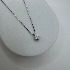 Collana punto luce oro e diamante