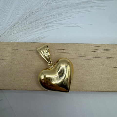 Pendente cuore bombè oro