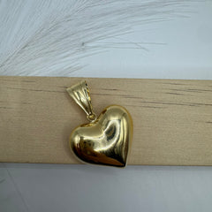 Pendente cuore bombè oro