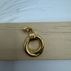 Pendente cerchio bombè oro