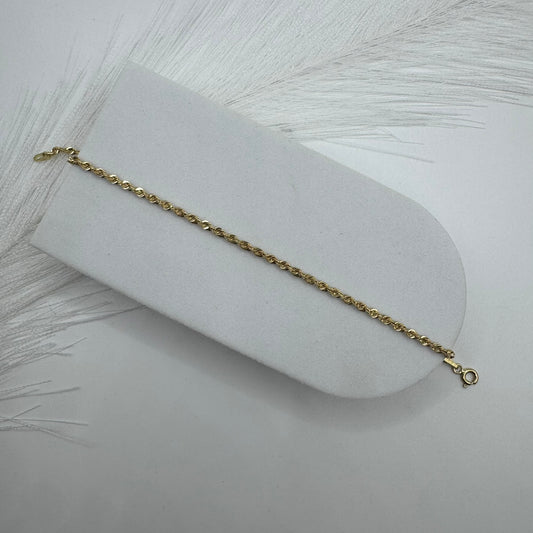 Bracciale fune americana oro
