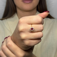 Anello Kate oro e zirconi