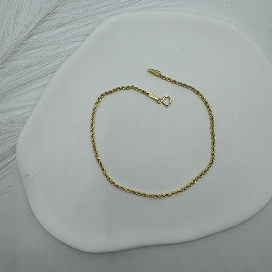 Bracciale fune oro