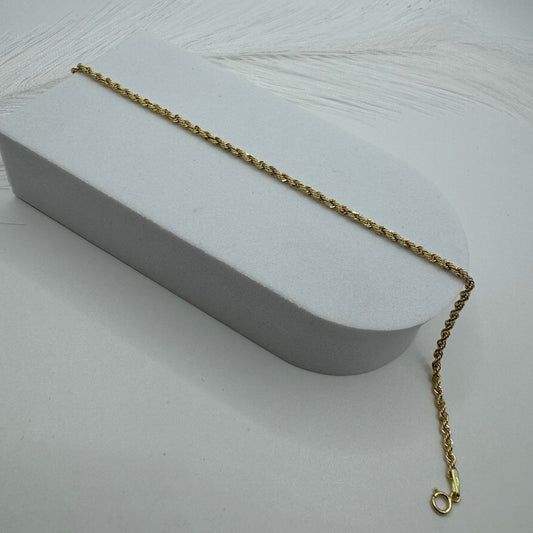 Bracciale fune oro