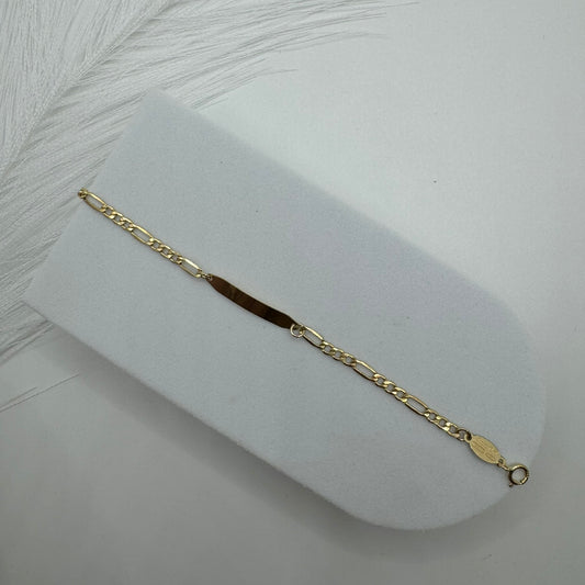 Bracciale piastra 3+1 oro (bimbi)
