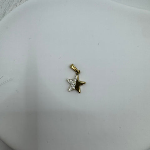Pendente stella oro con zirconi