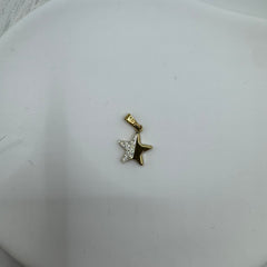 Pendente stella oro con zirconi