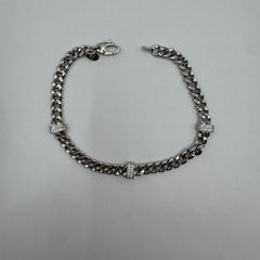 Bracciale groumette oro e zirconi