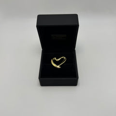 Pendente cuore bombè oro