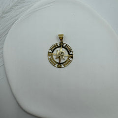 Pendente rosa dei venti oro