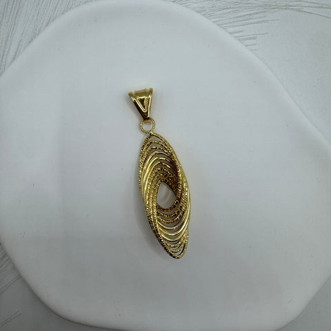 Pendente nodo filamenti oro