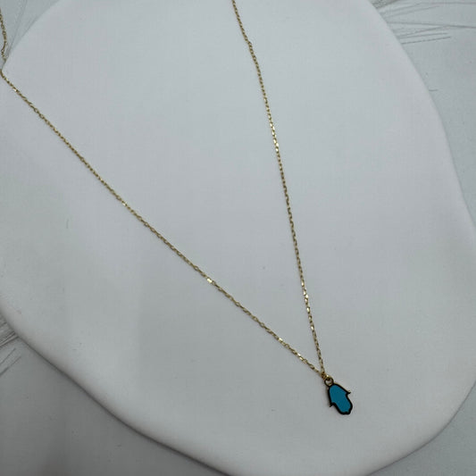 Collana rollò con mano oro